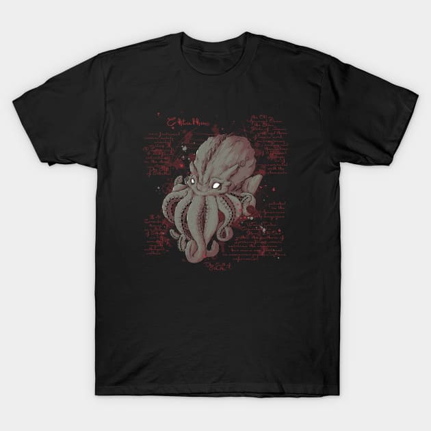 Cthulhu Note T-Shirt by xMorfina